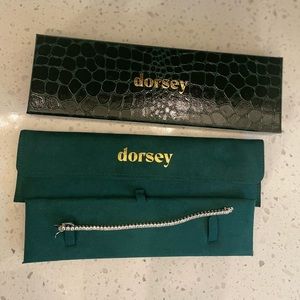 dorsey KATE 3MM ROUND CUT BRACELET, LAB GROWN WHITE SAPPHIRE SILVER RIVIERE 6in